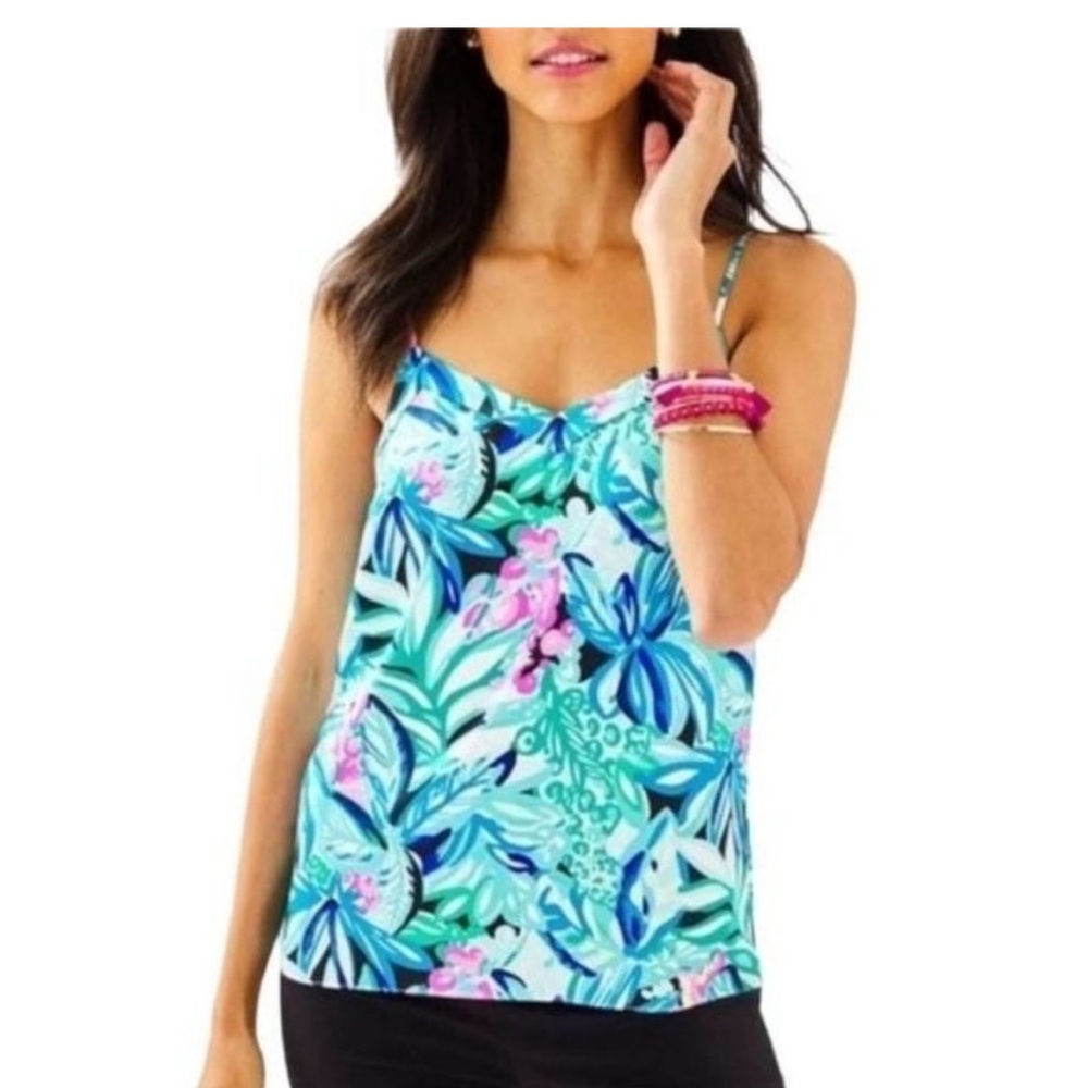 Lilly Pulitzer Ladies Size XXSmall Silky Floral Tank Top